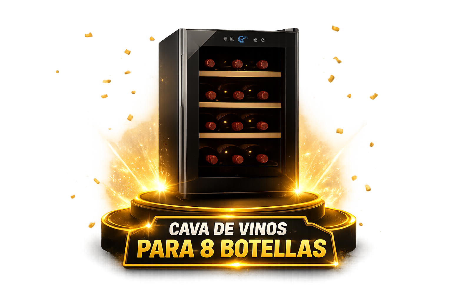 Cava de vinos 8 botellas